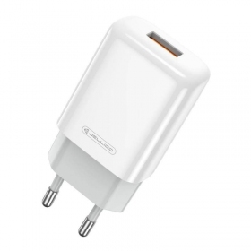 Telefono įkroviklis Jellico EU01 12 W USB-A baltas