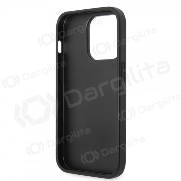 Apple iPhone 14 Pro dėklas "Guess PU 4G Metal Logo" (pilkas)