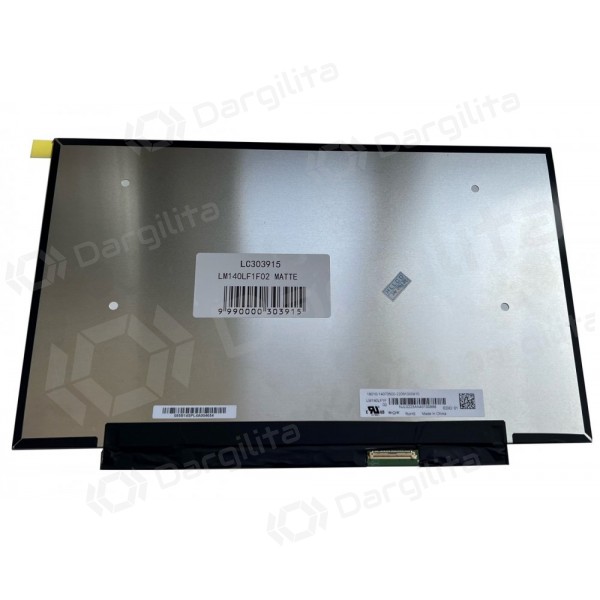Matrica 14.0" 1920x1080 FHD, LED, SLIM, 144Hz, matinė, 40pin (dešinėje), A+
