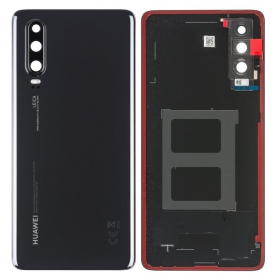 Huawei P30 galinis baterijos dangtelis (juodas) (service pack) (originalus)