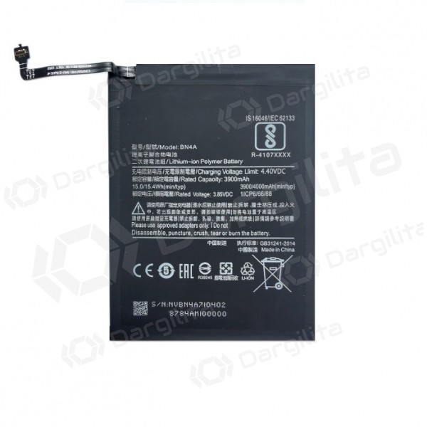 XIAOMI Redmi Note 7 baterija / akumuliatorius (4000mAh) XIAOMI Redmi Note 7 baterija / akumuliatorius (4000mAh)
