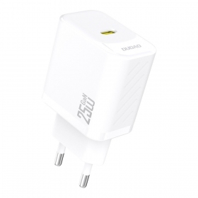 Telefono įkroviklis Dudao A27 25 W GaN USB-C baltas