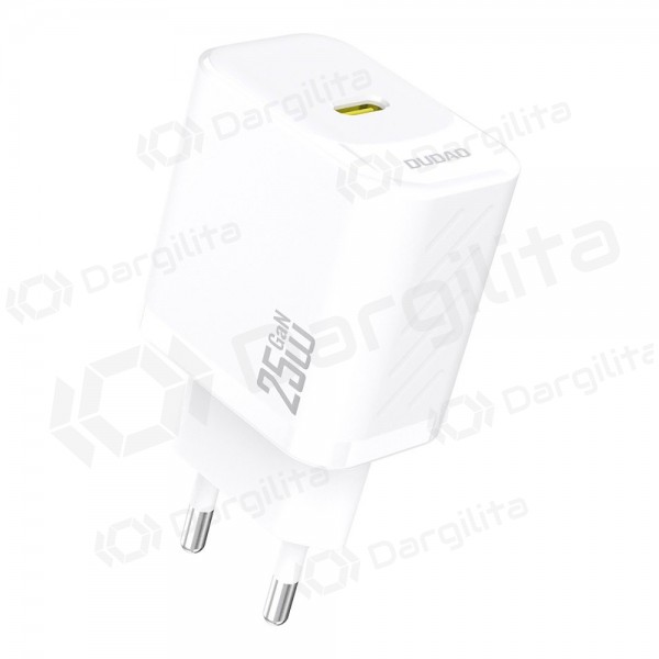 Telefono įkroviklis Dudao A27 25 W GaN USB-C baltas
