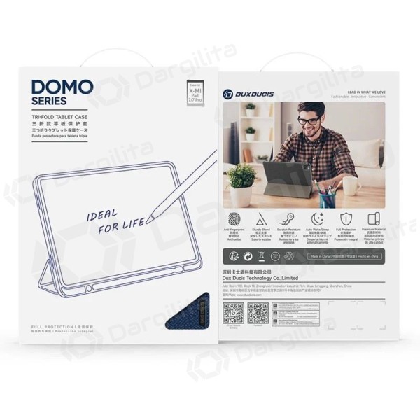 Xiaomi Pad 7, Pad 7 Pro, 8 dėklas "Dux Ducis Domo" (juodas)