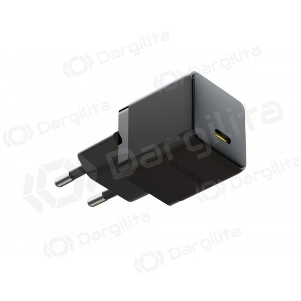 Telefono įkroviklis Baseus Palm 20 W USB-C + USB-C PD juodas