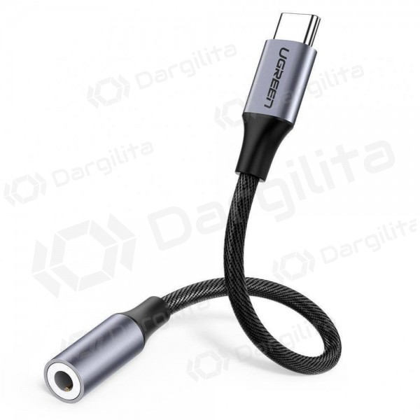 Audio adapteris Ugreen AV161 USB-C į 3.5 mm pilkas