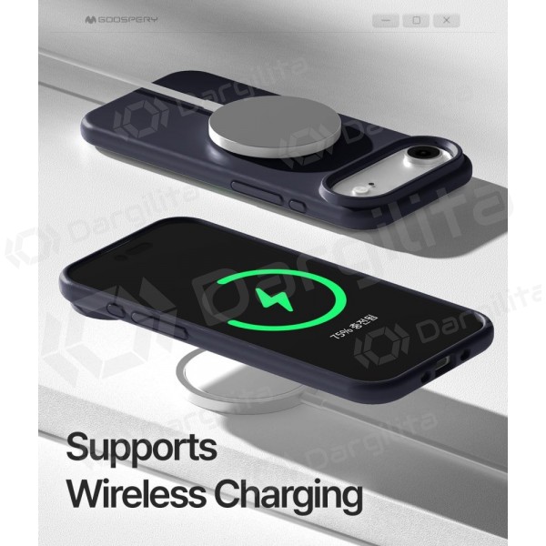 Apple iPhone Air dėklas Mercury "Pure Magsafe Silicon Case" (tamsiai mėlynas)