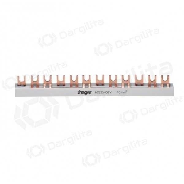 Izoliuota sujungimo šyna Hager KDN380A (3P, 57 mod., 10mm) 
