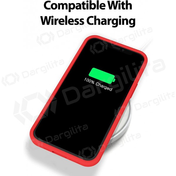 Apple iPhone 16e dėklas Mercury "Silicone Case" (raudonas)