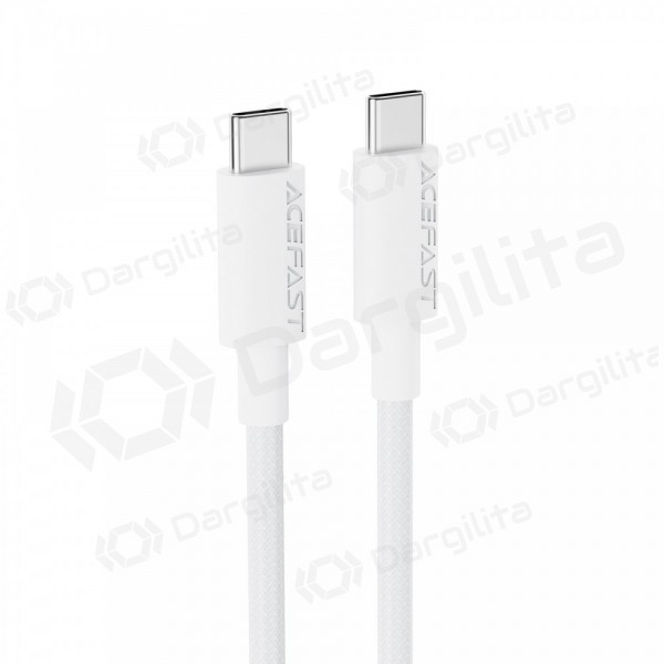 USB-C laidas Acefast C18-03 USB-C į USB-C 1.2 m 60 W baltas