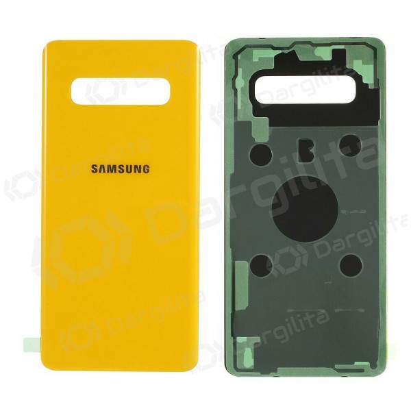 Samsung G975 Galaxy S10 Plus galinis baterijos dangtelis geltonas (Canary Yellow)