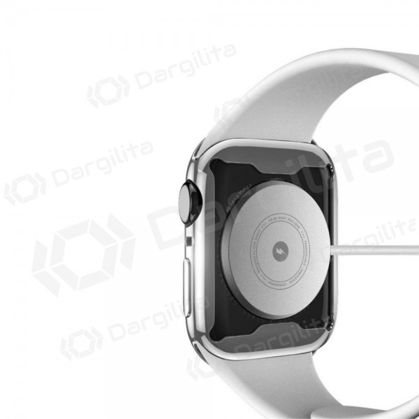 Apple Watch 41mm LCD apsauginis stikliukas / dėklas "Dux Ducis Samo" (sidabrinis)
