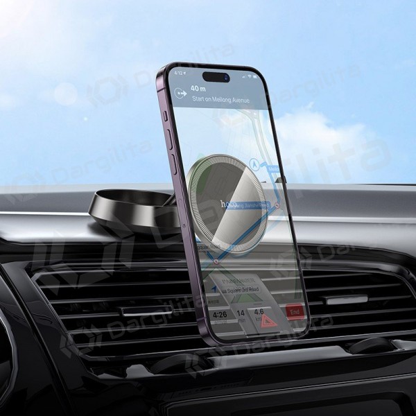 Automobilinis telefono laikiklis Hoco H83 ant prietaisų skydelio 4.5–7.0"