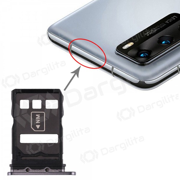 Huawei P40 SIM kortelės laikiklis (juodas)
