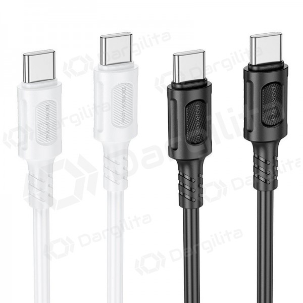 USB-C laidas Borofone BX111 USB-C į USB-C 1 m 60 W baltas