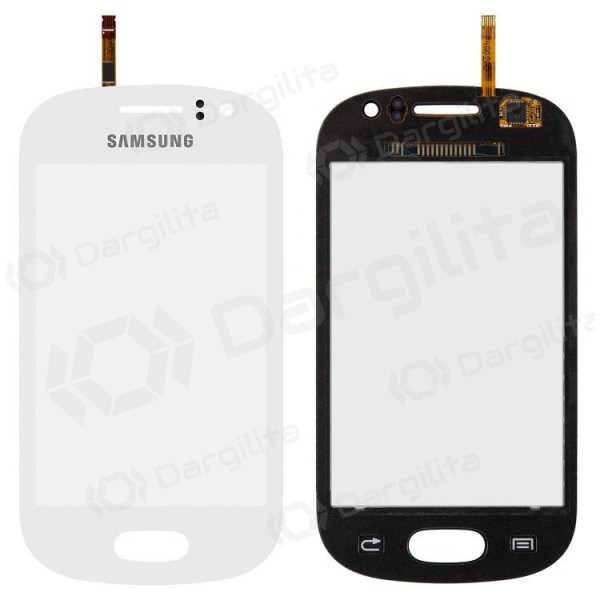 Samsung s6810 Fame lietimui jautrus stikliukas (baltas)