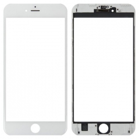 Apple iPhone 6 Plus Ekrano stikliukas su rėmeliu (baltas) - Premium