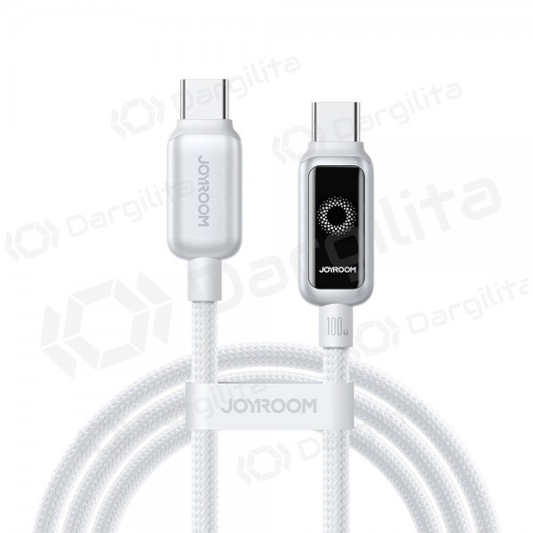 USB-C laidas Joyroom S-A55 StarFlight USB-C į USB-C 1.2 m 100 W baltas