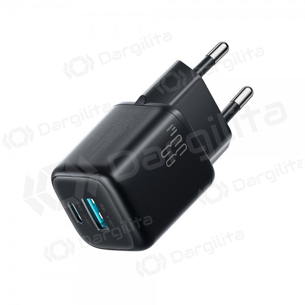 Telefono įkroviklis Joyroom JR-TG7 33 W USB-C + USB-A PD QC PPS juodas