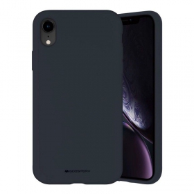 Apple iPhone 14 Pro Max dėklas Mercury Goospery "Silicone Case" (tamsiai mėlynas)