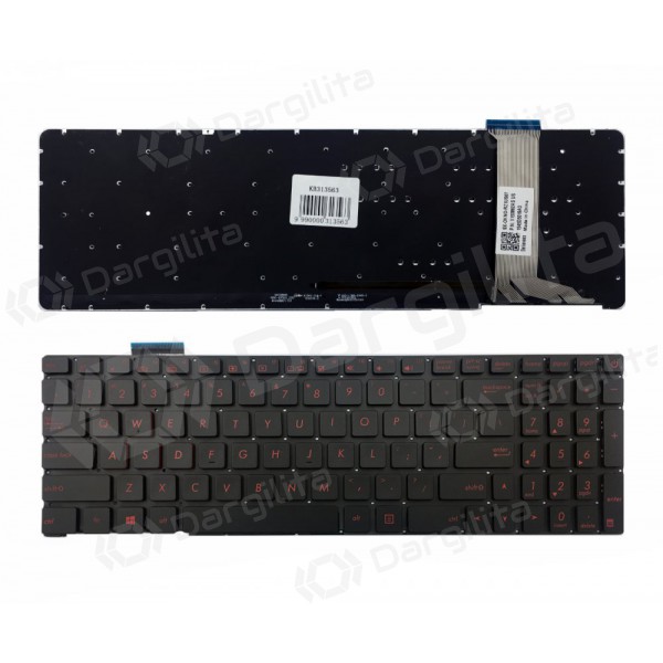 ASUS: G551, G551J, G552 klaviatūra with lighting