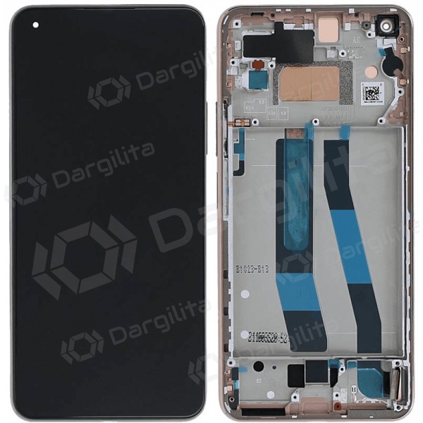 Xiaomi 11 Lite 5G NE ekranas (rožinis) (su rėmeliu) (originalus)