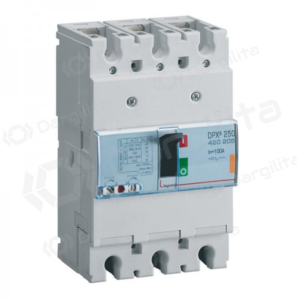 Automatinis jungiklis DPX3 250TM Legrand 420205 (100A, 3P, 25kA)