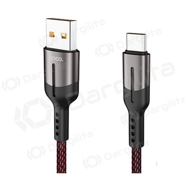 USB kabelis HOCO U68 microUSB 4A 1.2m (juodas)