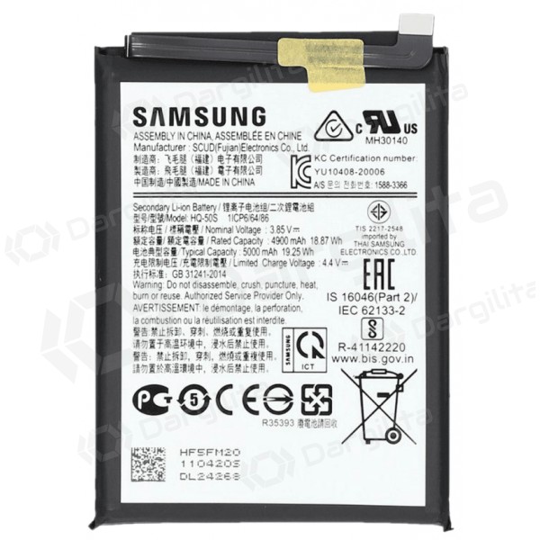 Samsung Galaxy A02s, A03, A03s baterija, akumuliatorius (originalus)