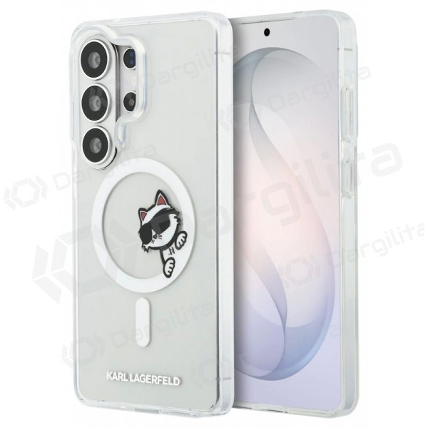 Samsung Galaxy S26 Ultra dėklas "Karl Lagerfeld IML Choupette Peekaboo Logo Magnetic" (skaidrus)