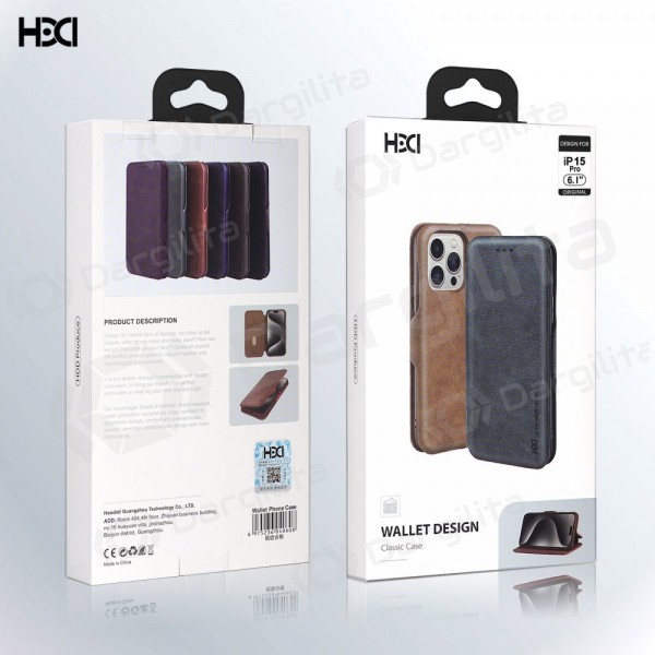 Samsung Galaxy A57 dėklas "HDD Classic Wallet Case" (mėlynas)