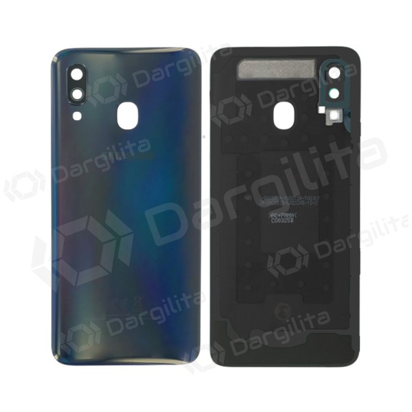 Samsung A405 Galaxy A40 2019 galinis baterijos dangtelis (juodas) (naudotas grade B, originalus)