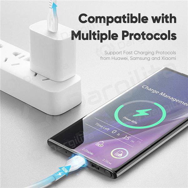 Kabelis Dux Ducis K-V PD Type-C - Type-C 1.0m