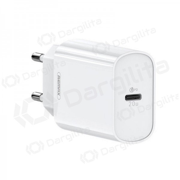 Telefono įkroviklis Remax RP-U70 20 W USB-C baltas