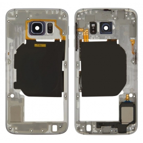 Samsung G920F Galaxy S6 vidinis korpusas (juodas) (naudotas Grade B, originalus)