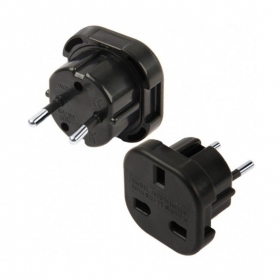 Adapteris UK į EUR juodas