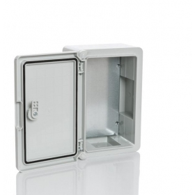 Plastikinė dėžė Plastim PP3010 (700x500x250, pilka, IP65, IK08)