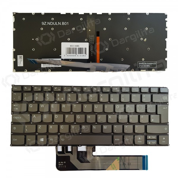 Lenovo Yoga 730-13IKB, 730-15IKB, UK, su pašvietimu klaviatūra