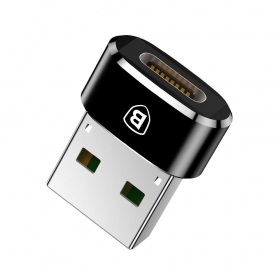 USB-C adapteris Baseus CAAOTG-01 USB-C į USB-A juodas
