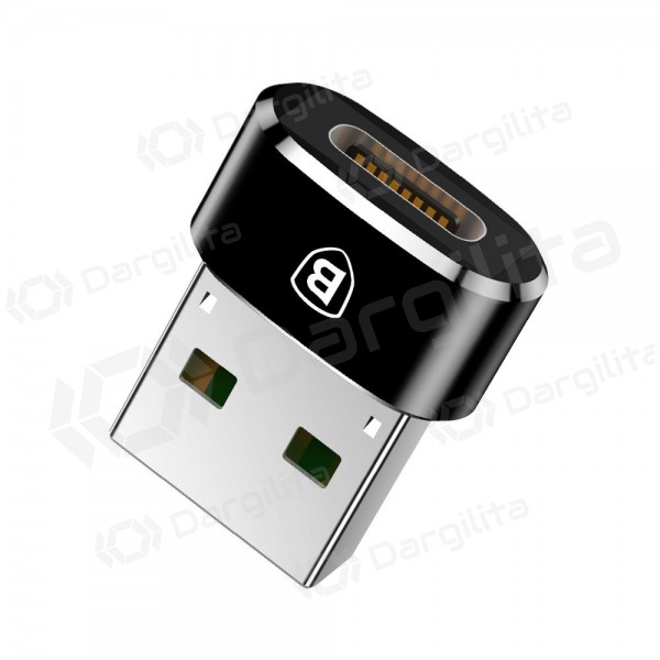 USB-C adapteris Baseus CAAOTG-01 USB-C į USB-A juodas