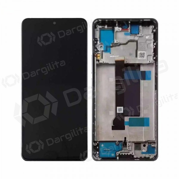 Xiaomi Redmi Note 13 Pro+ 5G ekranas (juodas) (su rėmeliu) (originalus)