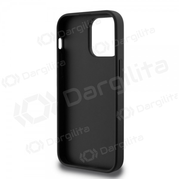 Apple iPhone 14 Pro Max dėklas "Guess PU 4G Metal Logo" (pilkas)