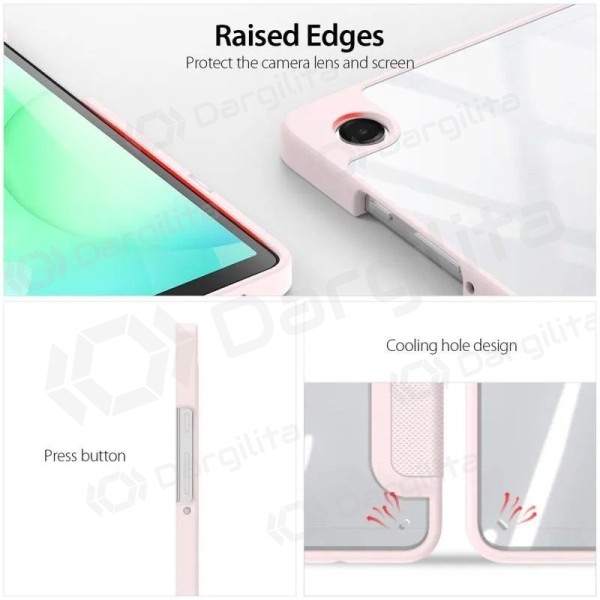 Samsung Galaxy Tab A9+ dėklas "Dux Ducis Toby" (rožinis)