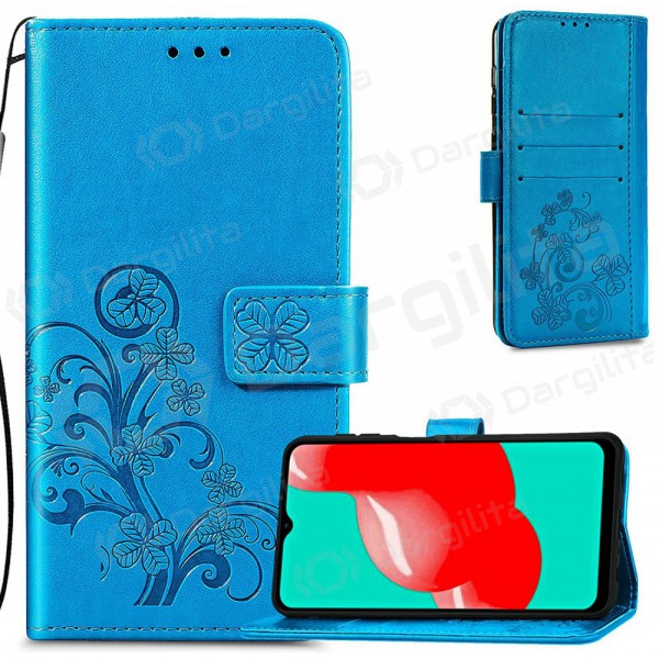 Samsung A135 Galaxy A13 4G dėklas "Flower Book" (mėlynas)