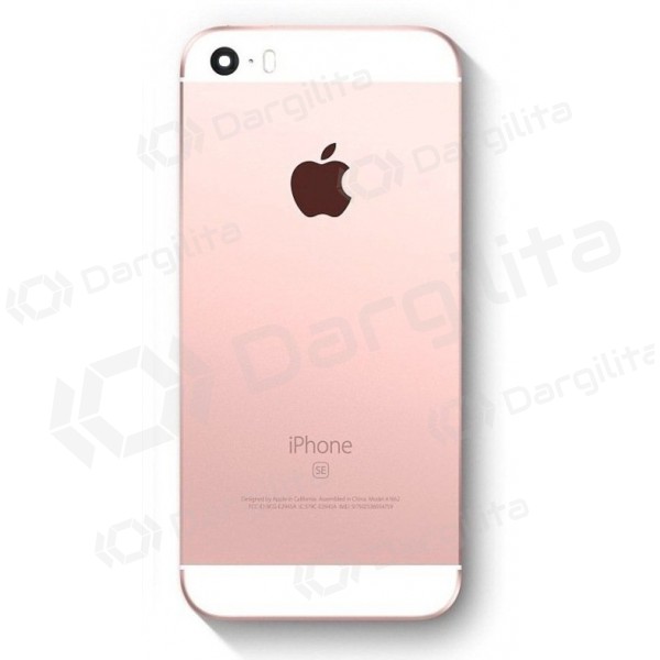 Apple iPhone SE galinis baterijos dangtelis rožinis (rose gold)