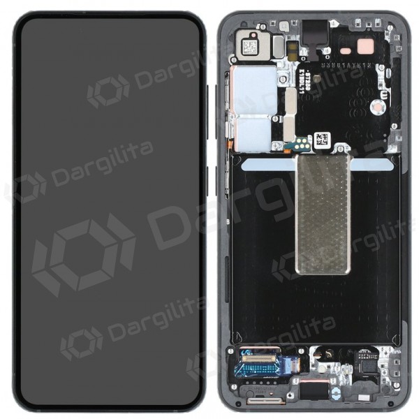 Samsung Galaxy S23 ekranas (juodas) (su rėmeliu) (originalus) Samsung Galaxy S23 ekranas (juodas) (su rėmeliu) (originalus)
