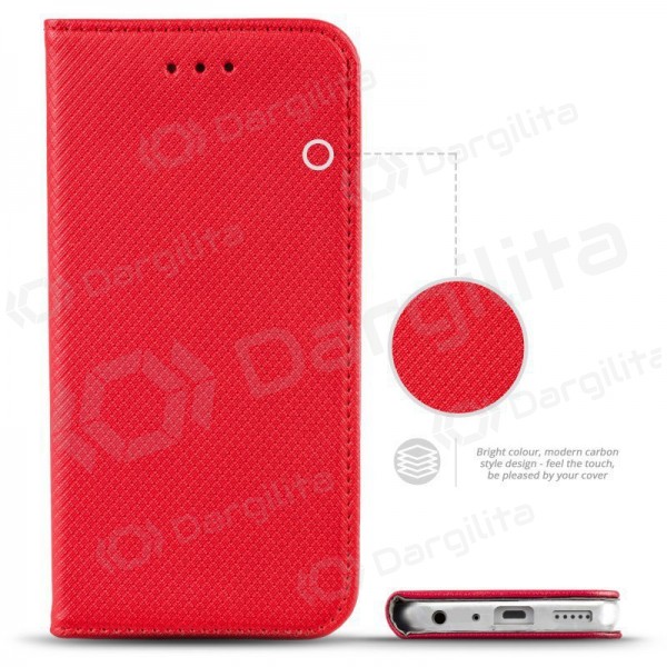 Xiaomi Redmi A7 4G / Redmi A5 / Poco C71 (171,7x77,8x8,26) dėklas "Smart Magnet" raudonas