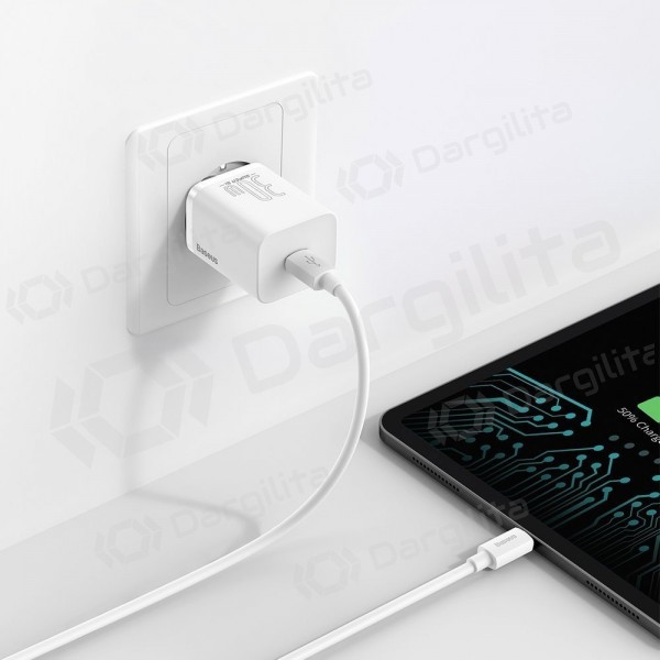 Telefono įkroviklis Baseus Super Si 30 W USB-C baltas