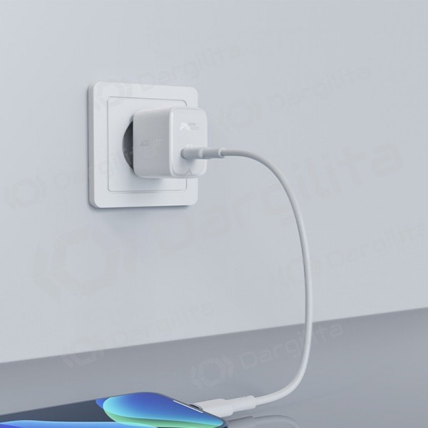 Telefono įkroviklis Acefast A1 20 W USB-C PD PPS QC4+ AFC FCP baltas