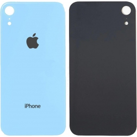 Apple iPhone XR galinis baterijos dangtelis (mėlynas) (bigger hole for camera)
